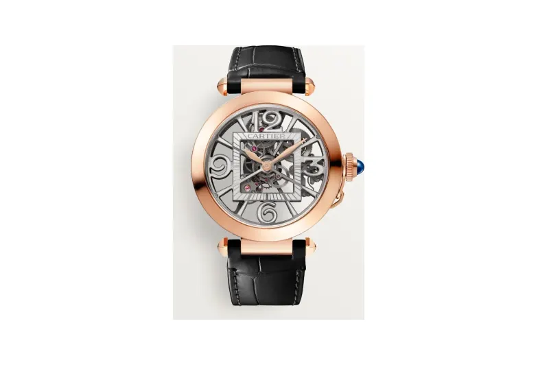 Cartier Pasha de Cartier, 41 mm, automatic movement, rose gold, 2 interchangeable leather straps
