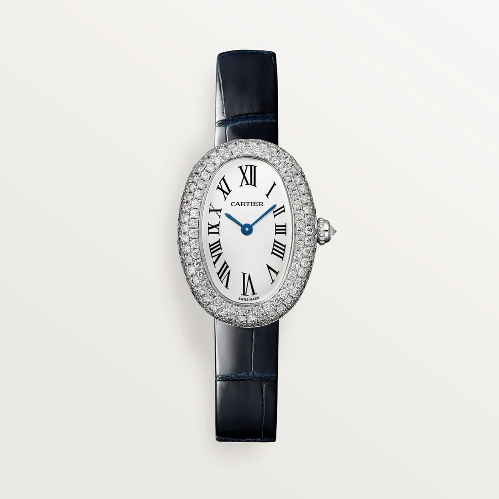 Cartier Baignoire, Small model, quartz movement, white gold
