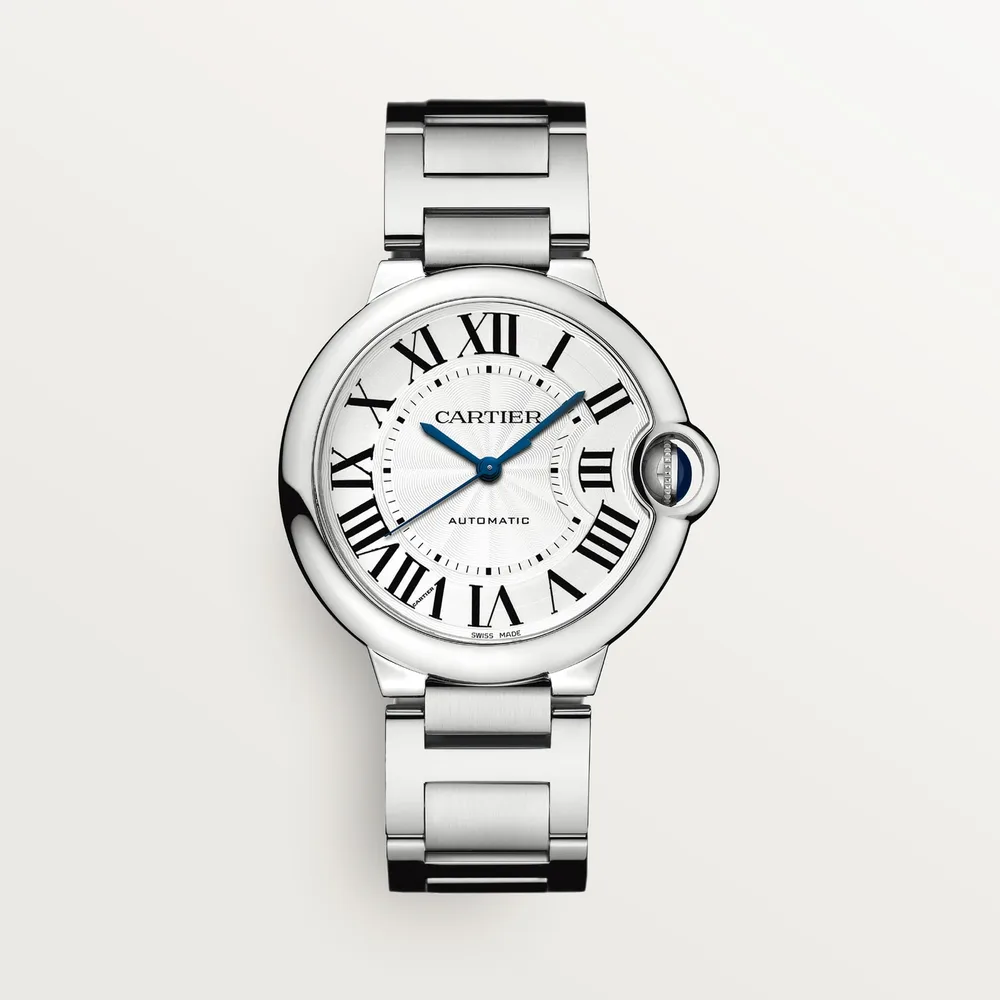 Cartier Ballon Bleu de Cartier, 36 mm, mechanical movement with automatic winding, steel