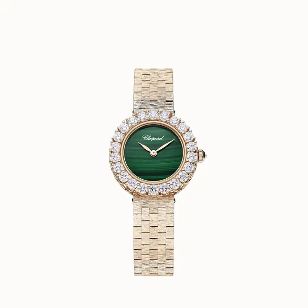 Chopard L'heure du Diamant Round, 26 mm, manual-wound, ethical rose gold, diamonds