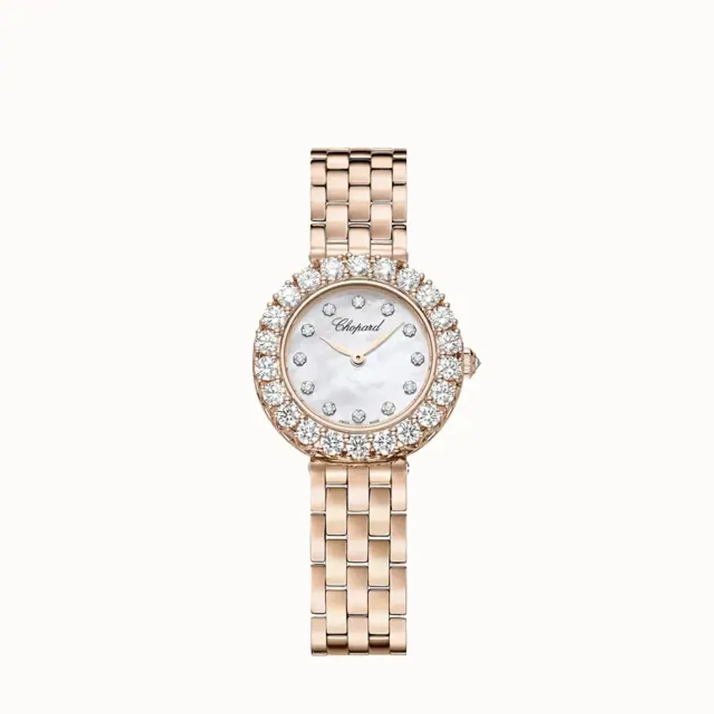 Chopard L'Heure du Diamant, 26 mm, manual, ethical rose gold, diamonds