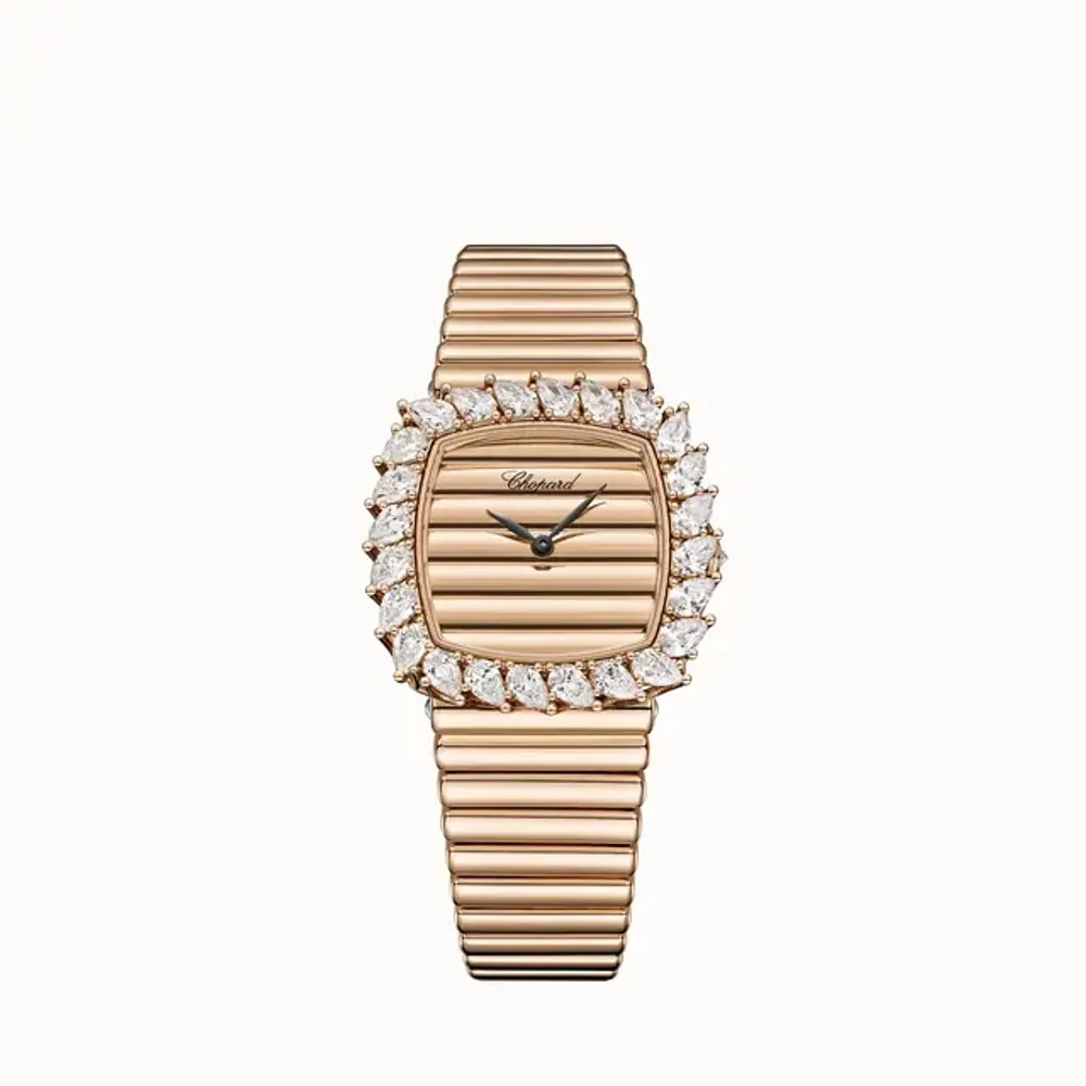 Chopard L'Heure du Diamant, 33 mm, automatic, ethical rose gold, diamonds