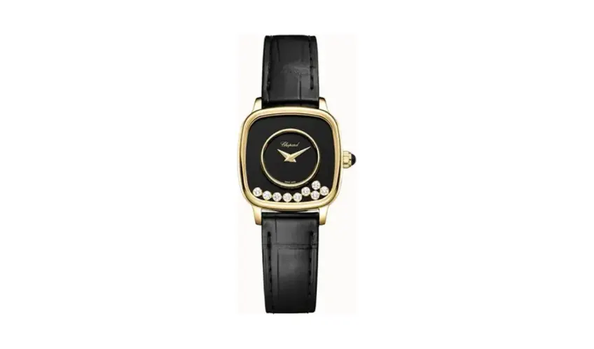 Chopard Happy Diamonds Heritage, 24 mm, quartz, ethical yellow gold