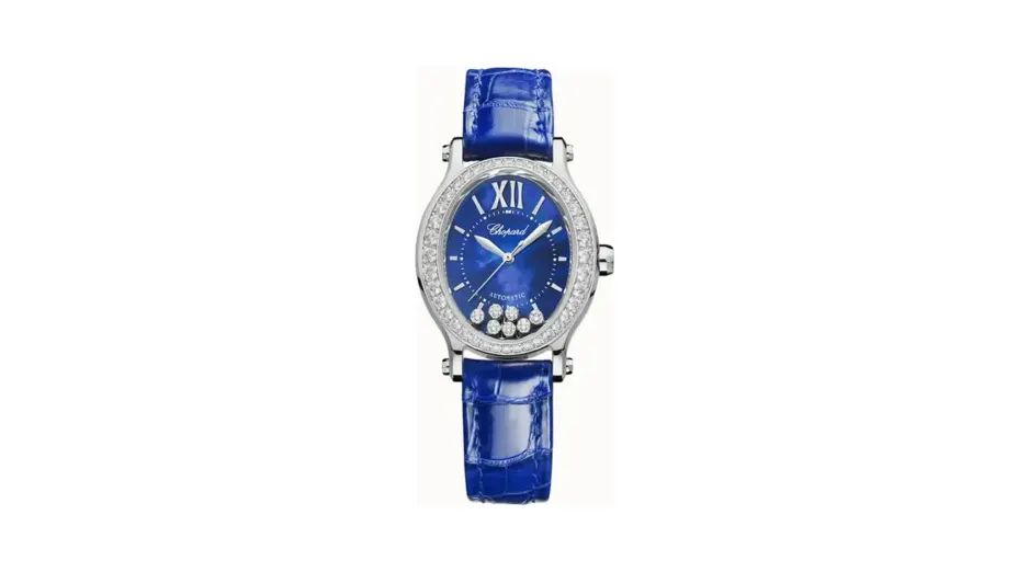 Chopard Happy Sport, 29 x 31 mm, automatic, ethical white gold, diamonds
