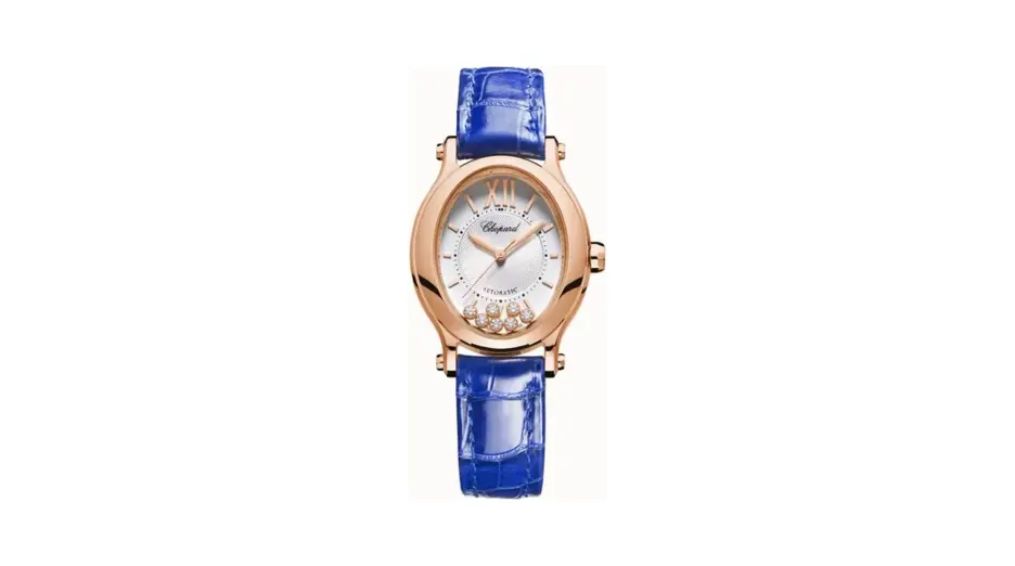 Chopard Happy Sport, 29 x 31 mm, automatic, ethical rose gold, diamonds
