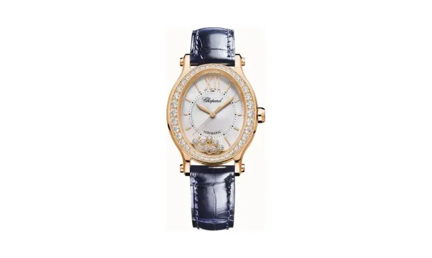 Chopard Happy Sport, 29 x 31 mm, automatic, ethical rose gold, diamonds