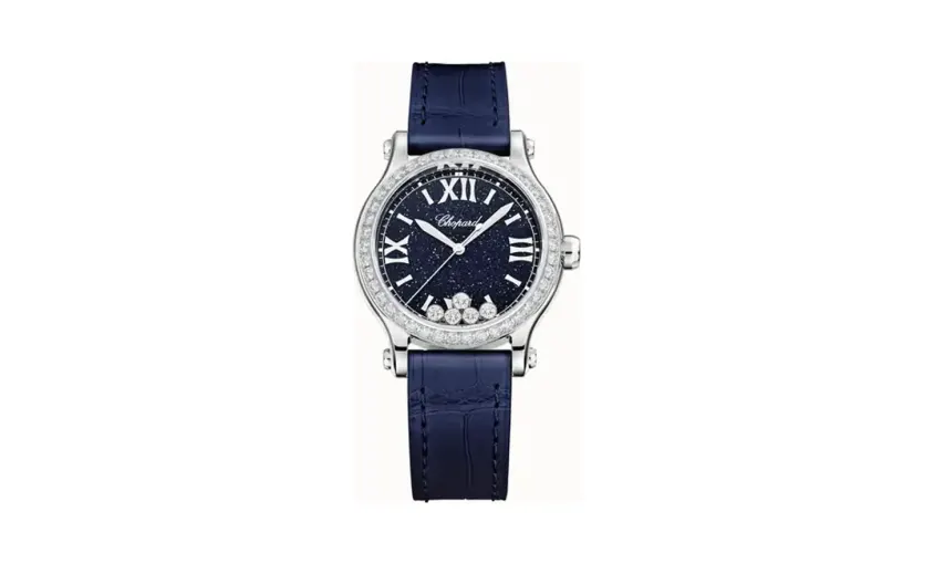 Chopard Happy Sport, 33 mm, automatic, ethical white gold, diamonds