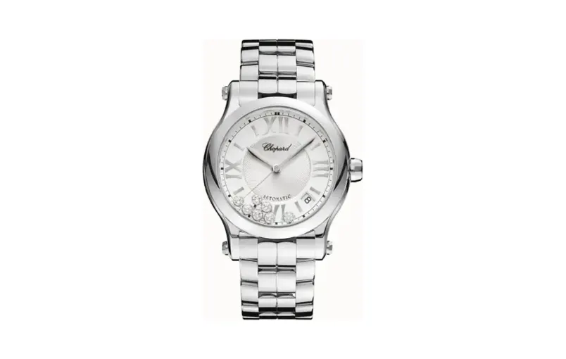 Chopard Happy Sport, 36 mm, automatic, Lucent Steel™, diamonds