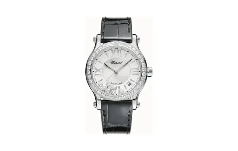 Chopard Happy Sport, 36 mm, automatic, Lucent Steel™, diamonds
