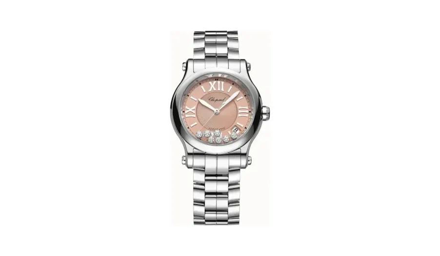 Chopard Happy Sport, 36 mm, automatic, Lucent Steel™, diamonds