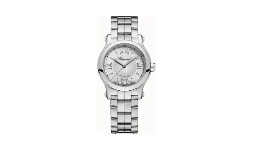 Chopard Happy Sport, 30 mm, automatic, Lucent Steel™, diamonds