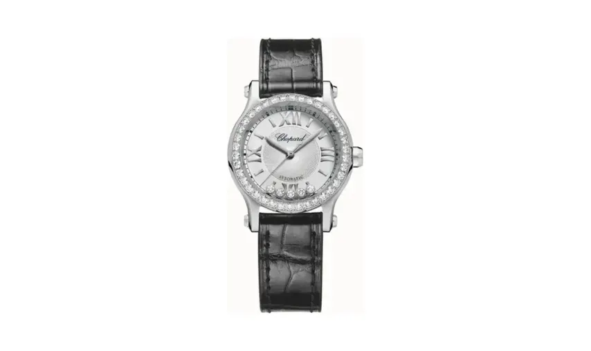 Chopard Happy Sport, 30 mm, automatic, Lucent Steel™, diamonds