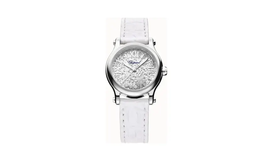 Chopard Happy Snowflakes, 30 mm, automatic, Lucent Steel™, diamonds