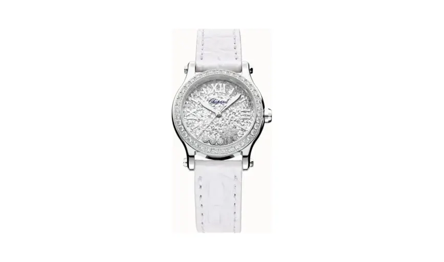 Chopard Happy Snowflakes, 30 mm, automatic, Lucent Steel™, diamonds
