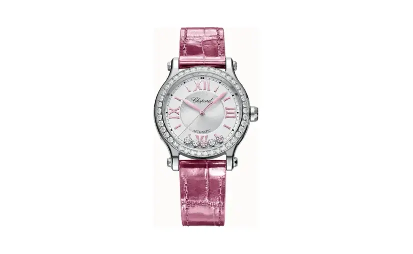 Chopard Happy Sport, 33 mm, automatic, Lucent Steel™, diamonds, tourmalines
