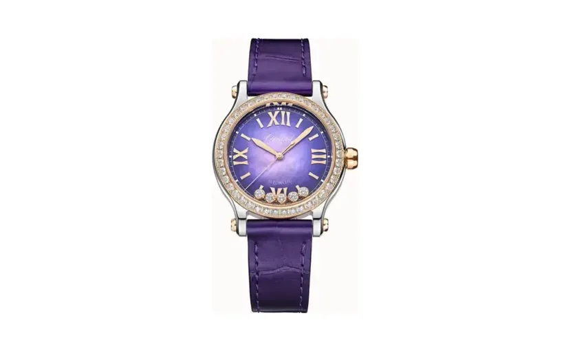 Chopard Happy Sport, 33 mm, automatic, ethical rose gold, Lucent Steel™