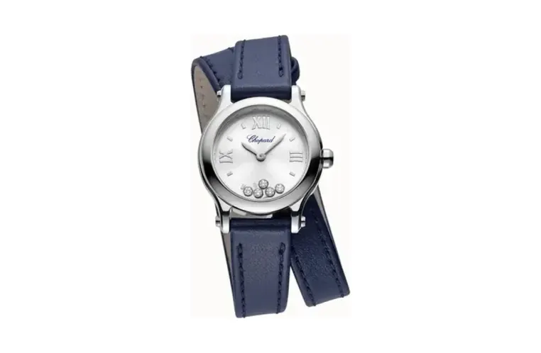 Chopard Happy Sport, 25 mm, quartz, Lucent Steel™, diamonds