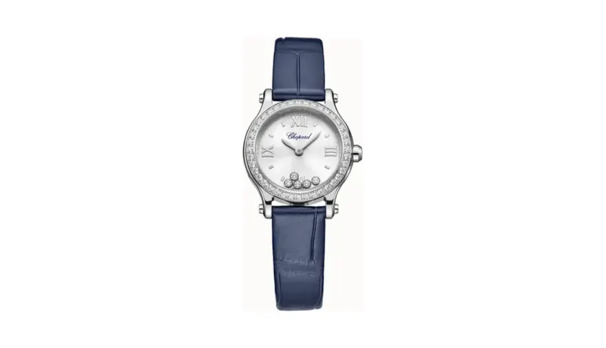 Chopard Happy Sport, 25 mm, quartz, Lucent Steel™, diamonds
