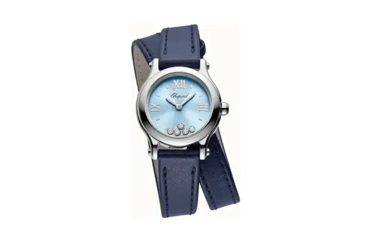 Chopard Happy Sport, 25 mm, quartz, Lucent Steel™, diamonds
