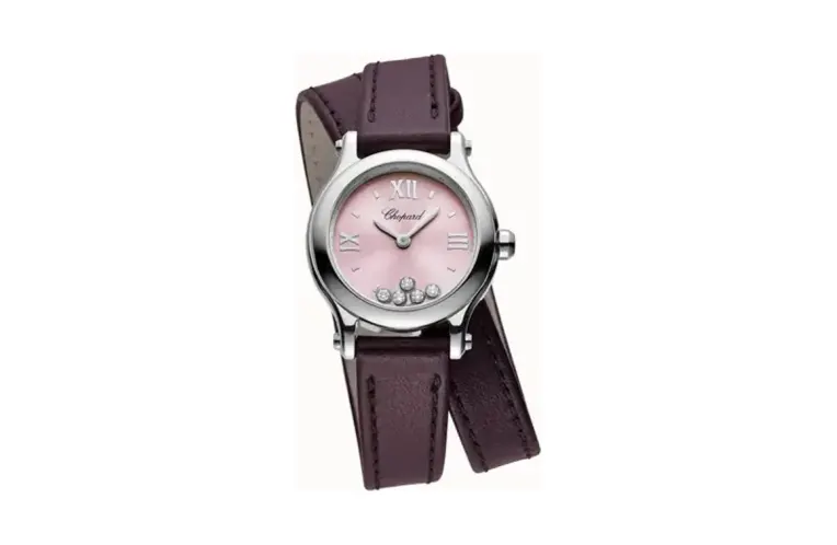 Chopard Happy Sport, 25 mm, quartz, Lucent Steel™, diamonds
