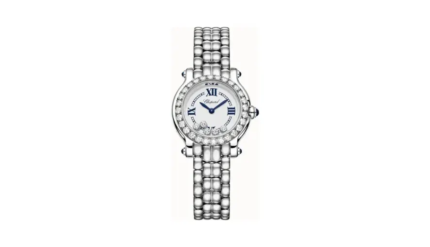 Chopard Happy Sport The First, 26 mm, quartz, Lucent Steel™, diamonds