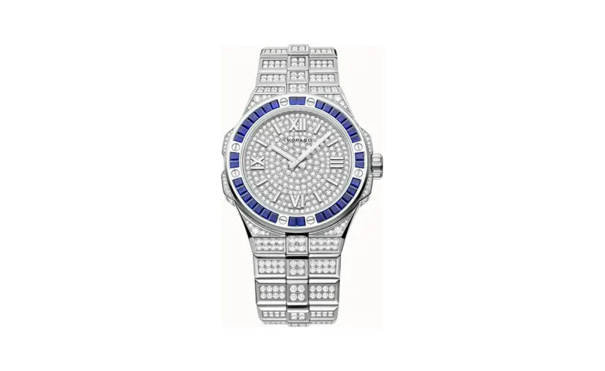Chopard Alpine Eagle 41, 41 mm, automatic, ethical white gold, diamonds, sapphires