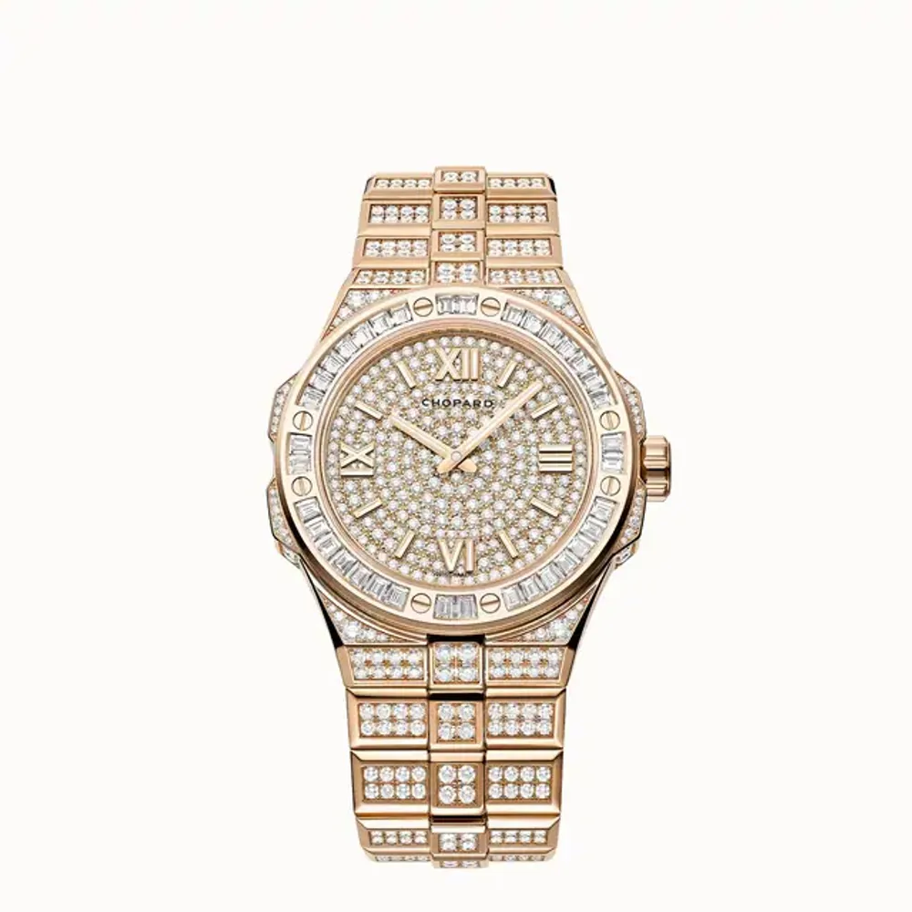 Chopard Alpine Eagle 41, 41 mm, automatic, ethical rose gold, diamonds