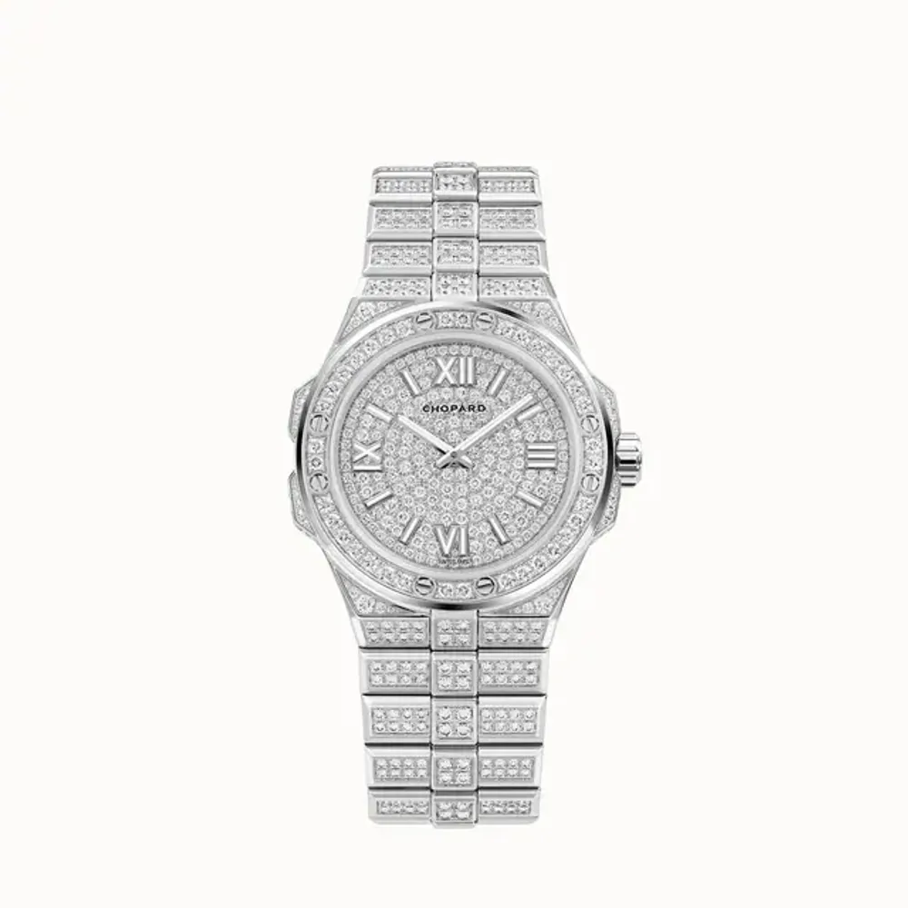 Chopard Alpine Eagle 36, 36 mm, automatic, ethical white gold, diamonds