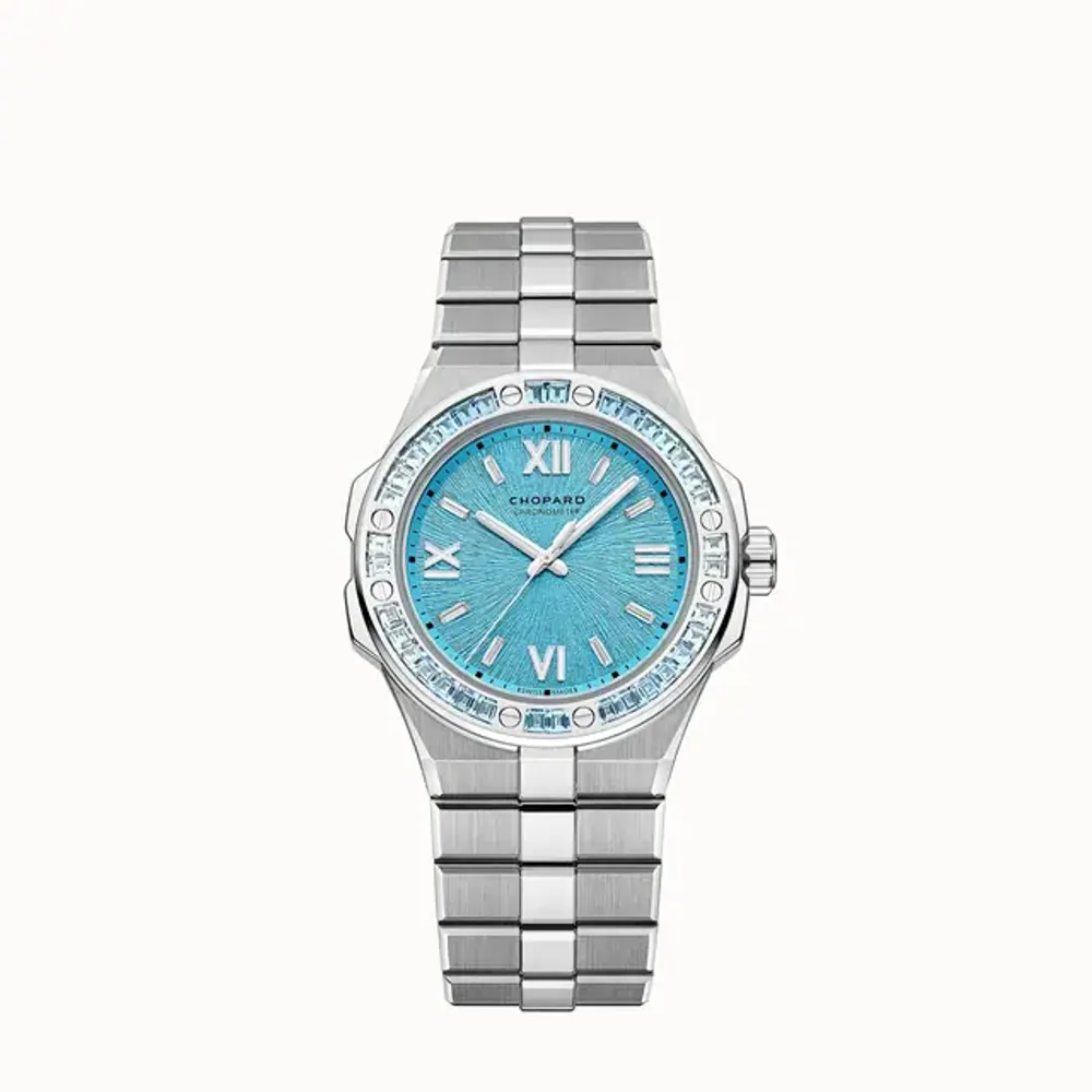 Chopard Alpine Eagle 36 Summit, 36 mm, automatic, ethical white gold, topazes