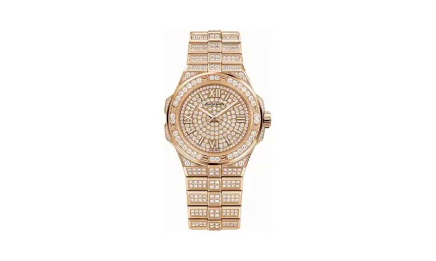 Chopard Alpine Eagle 36, 36 mm, automatic, ethical rose gold, diamonds