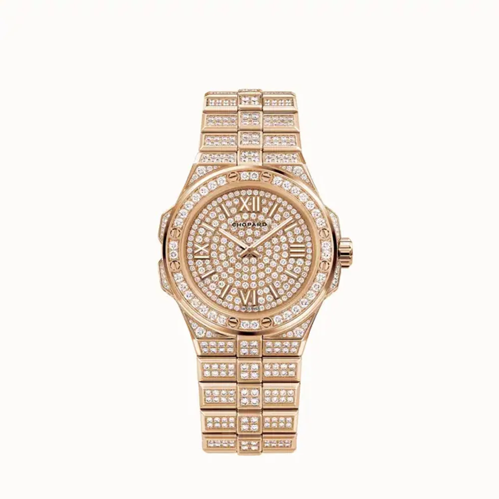 Chopard Alpine Eagle 36, 36 mm, automatic, ethical rose gold, diamonds