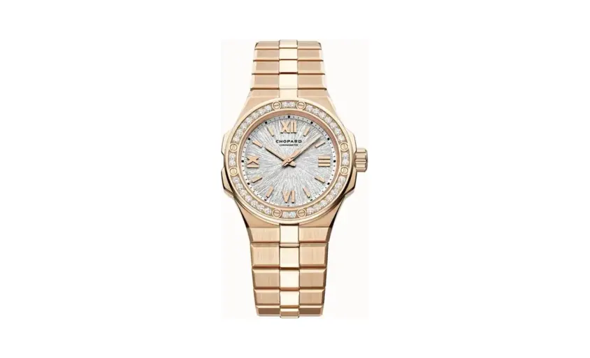 Chopard Alpine Eagle 33, 33 mm, automatic, ethical rose gold, diamonds