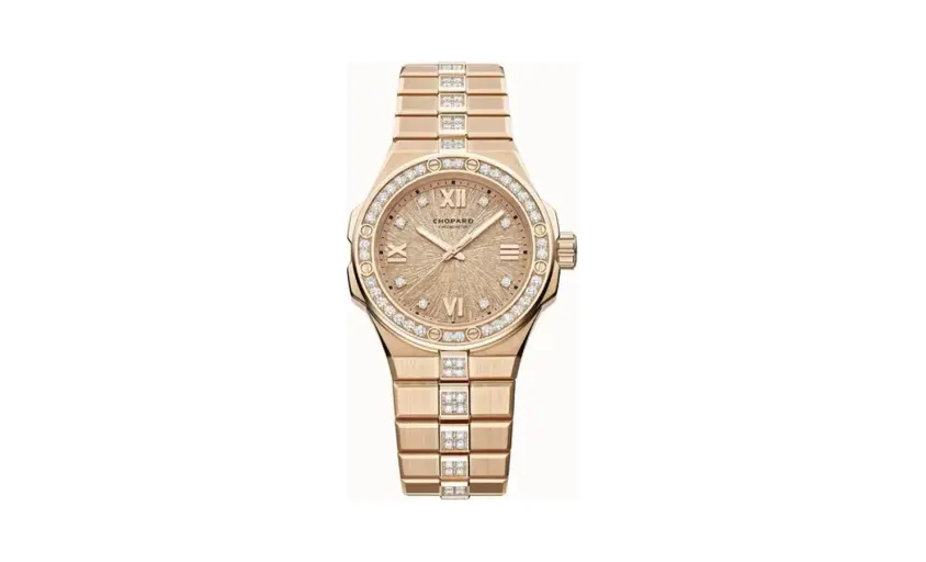 Chopard Alpine Eagle 33, 33 mm, automatic, ethical rose gold, diamonds