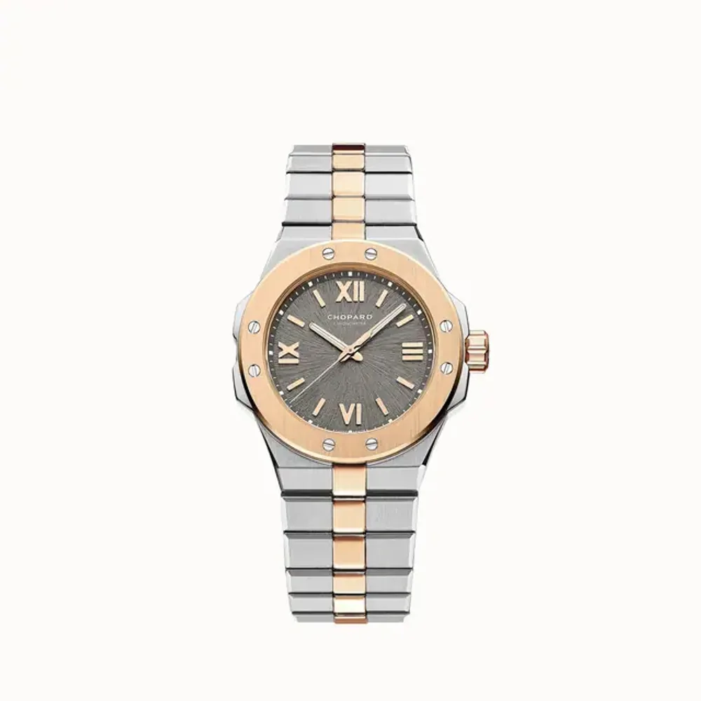 Chopard Alpine Eagle 33, 33 mm, automatic, ethical rose gold, Lucent Steel™
