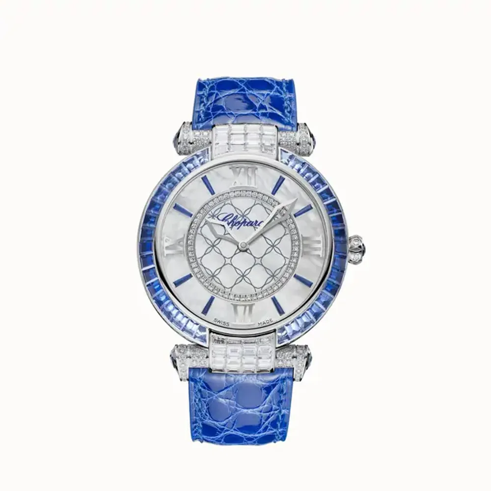 Chopard IMPERIALE Joaillerie, 40 mm, automatic, ethical white gold, diamonds, sapphires