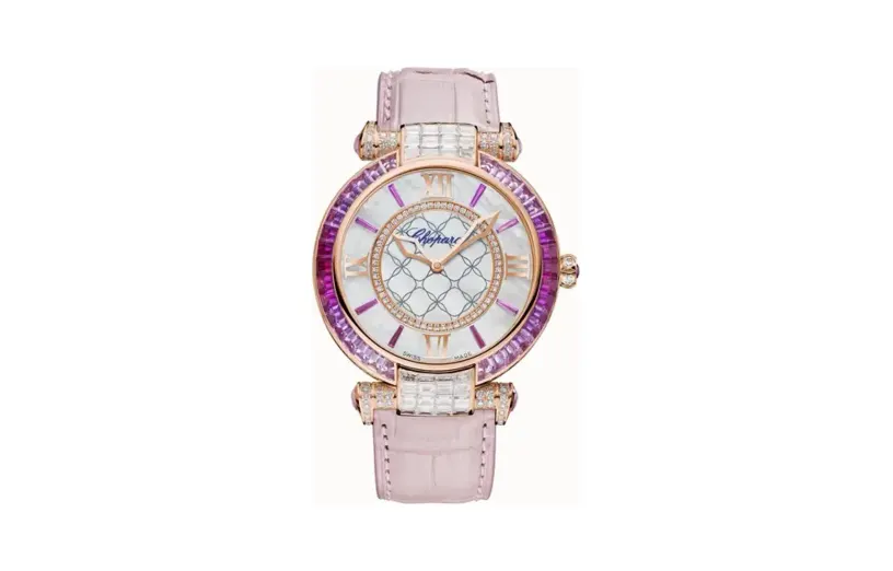Chopard IMPERIALE Joaillerie, 40 mm, automatic, ethical rose gold, diamonds, pink sapphires