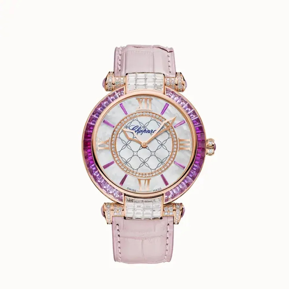 Chopard IMPERIALE Joaillerie, 40 mm, automatic, ethical rose gold, diamonds, pink sapphires