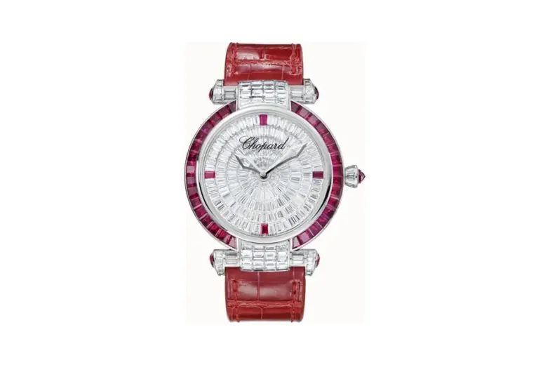 Chopard IMPERIALE Joaillerie, 40 mm, automatic, ethical white gold, diamonds, rubies
