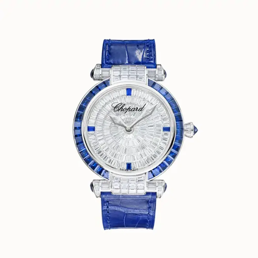 Chopard IMPERIALE Joaillerie, 40 mm, automatic, ethical white gold, diamonds, sapphires