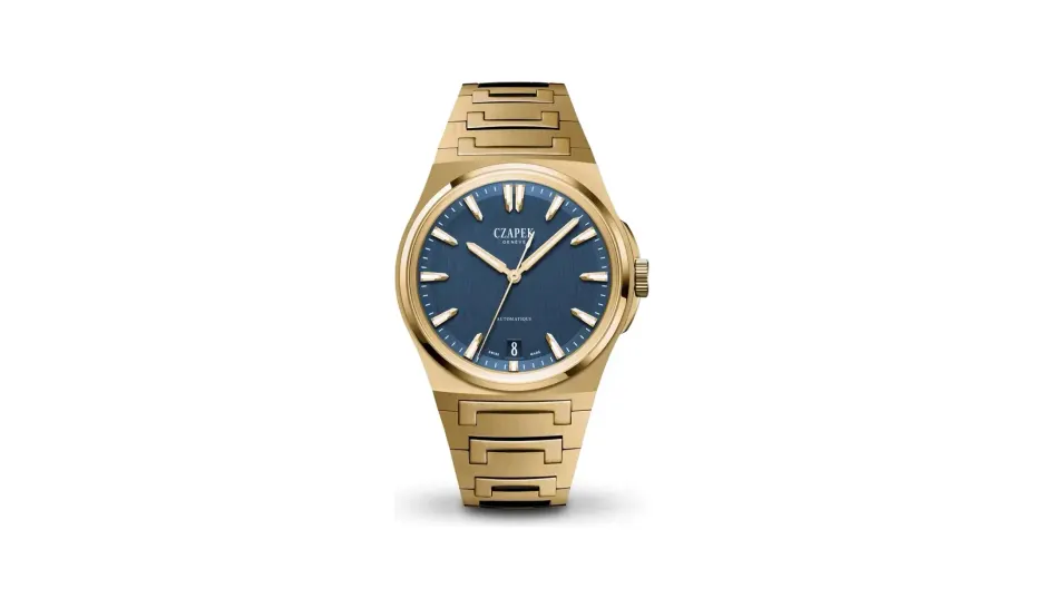 Czapek Antarctique MOUNT EREBUS AQUA BLUE FULL YELLOW GOLD 2N