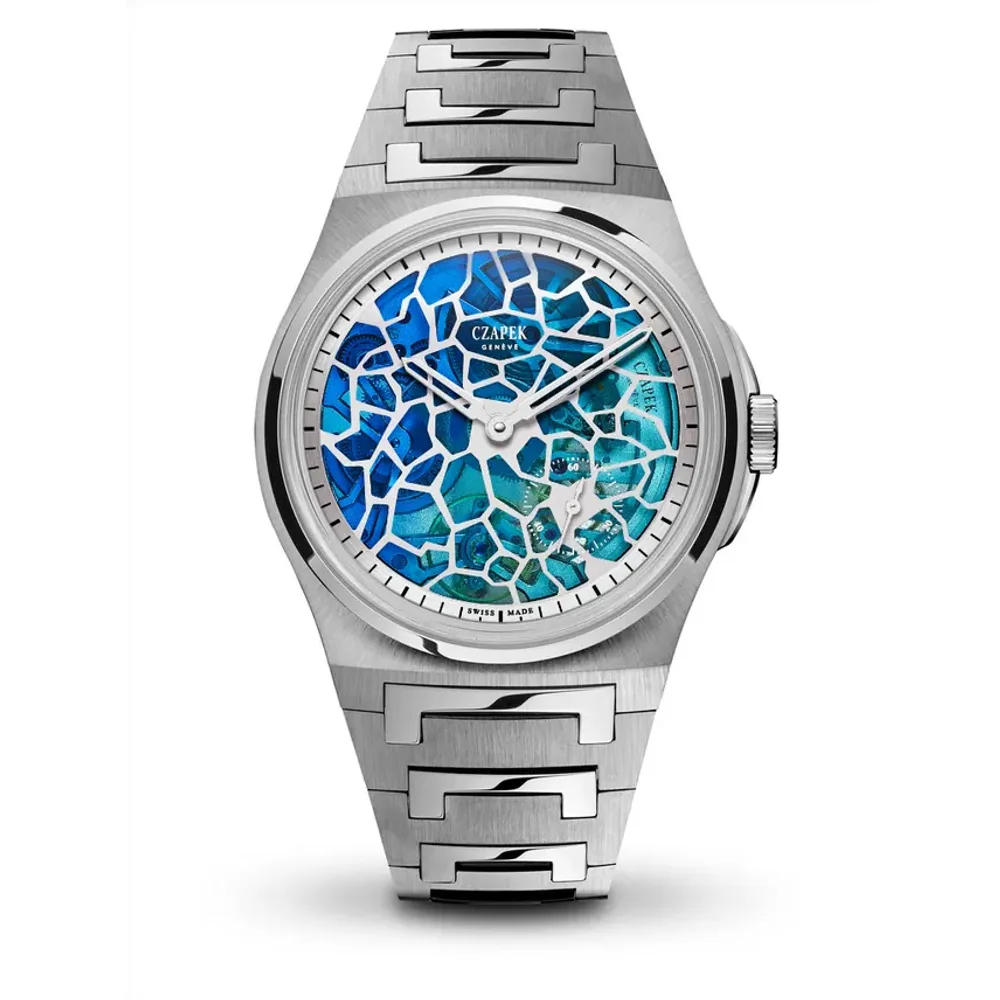 Czapek Antarctique, Plique-à-jour - Polar Blue