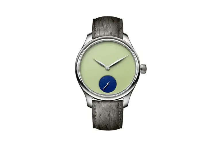 H. Moser & Cie. Endeavour Small Seconds Concept POP Lemon chrysoprase and lapis lazuli