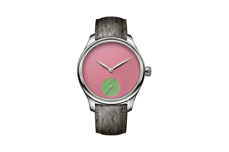 H. Moser & Cie. Endeavour Small Seconds Concept POP Pink opal and burmese jade