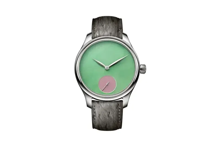 H. Moser & Cie. Endeavour Small Seconds Concept POP Burmese jade and pink opal