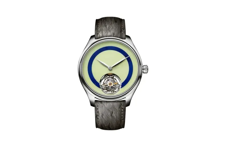 H. Moser & Cie. Endeavour Tourbillon Concept POP Lemon chrysoprase and lapis lazuli