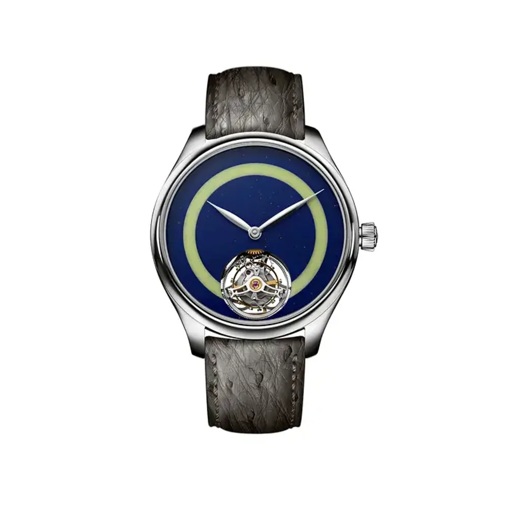 H. Moser & Cie. Endeavour Tourbillon Concept POP Lapis lazuli and lemon chrysoprase