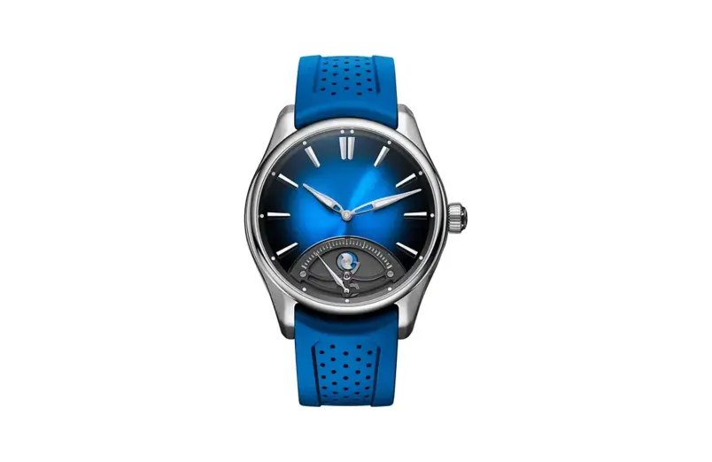 H. Moser & Cie. Pioneer Retrograde Seconds Midnight Blue