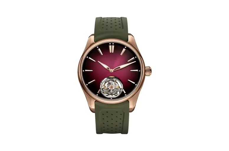 H. Moser & Cie. Pioneer Tourbillon Burgundy