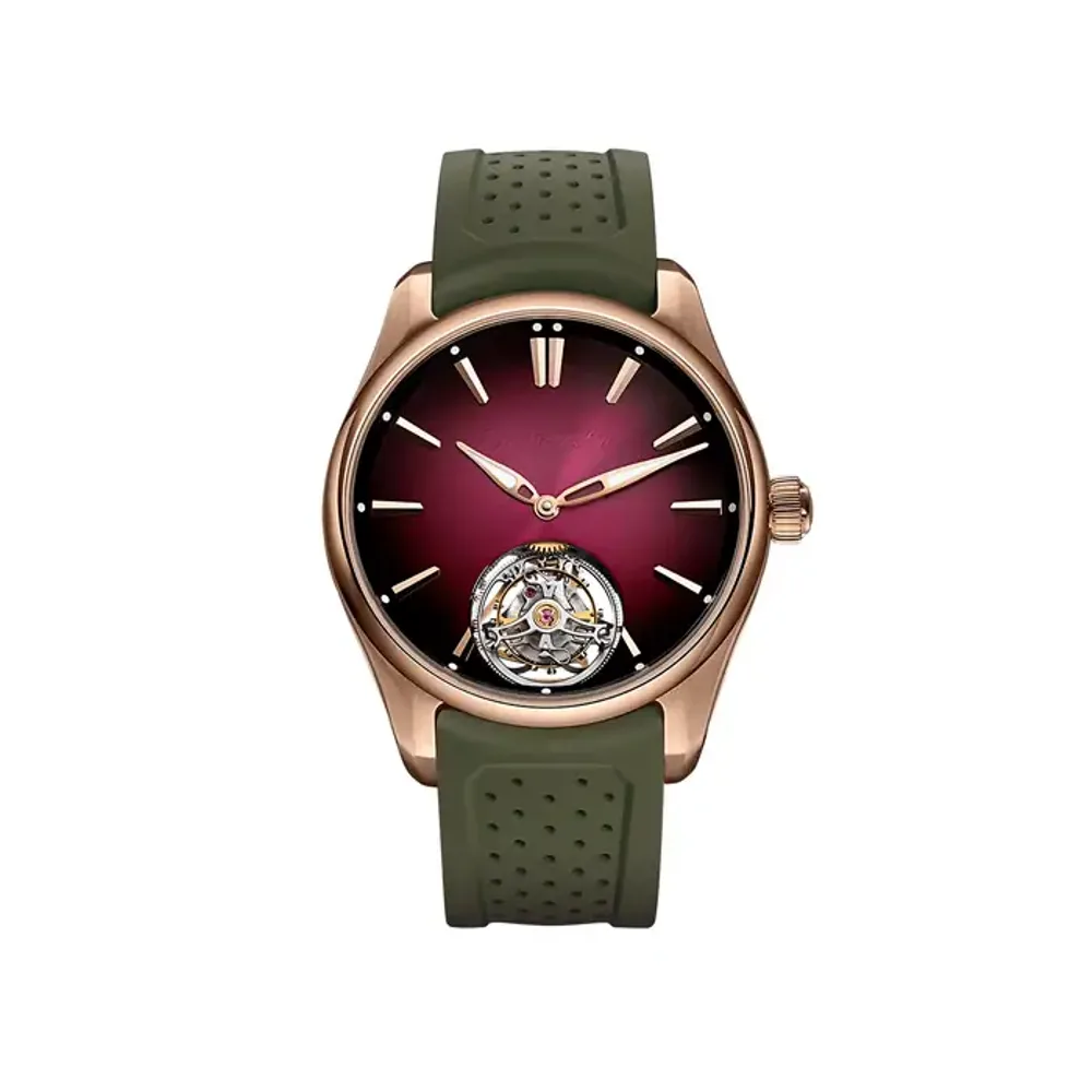 H. Moser & Cie. Pioneer Tourbillon Burgundy