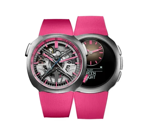 H. Moser & Cie. Streamliner Alpine Drivers And Mechanics Pink Editions